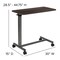 Emma and Oliver Adjustable Overbed Table with Wheels for Home and Hospital